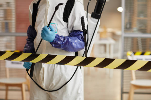Professional Blood Cleanup technician working in Dale, IN